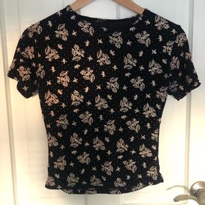Vintage Floral Crop